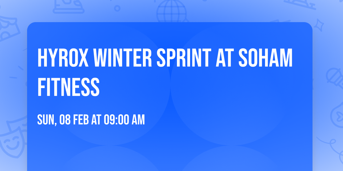 Hyrox Winter Sprint at Soham Fitness 
