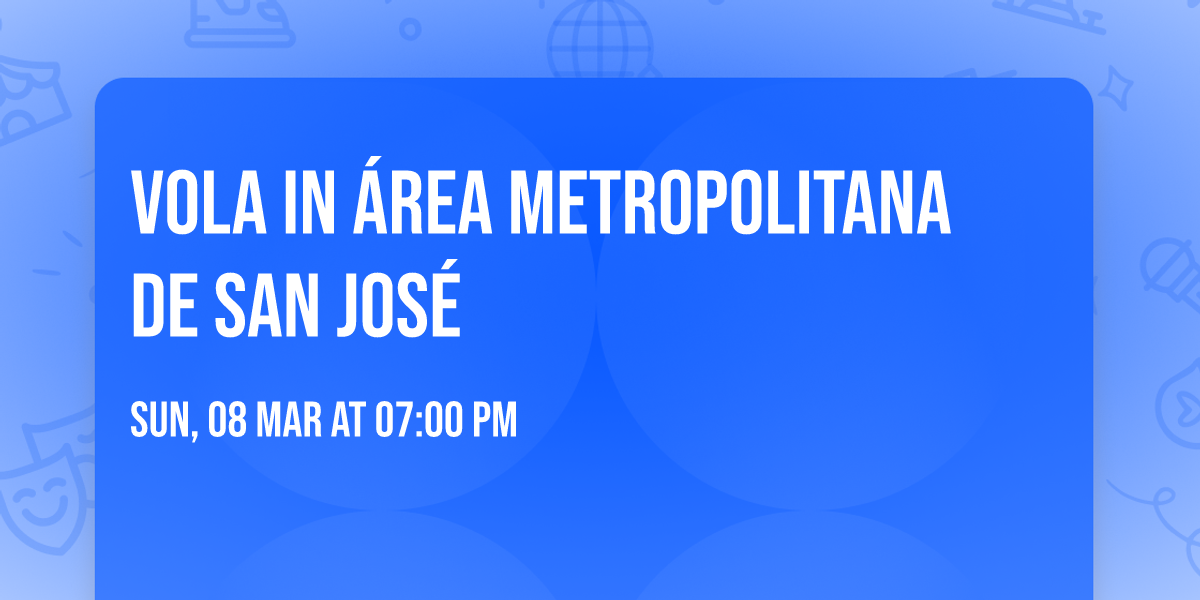 VOLA in \u00c1rea Metropolitana de San Jos\u00e9