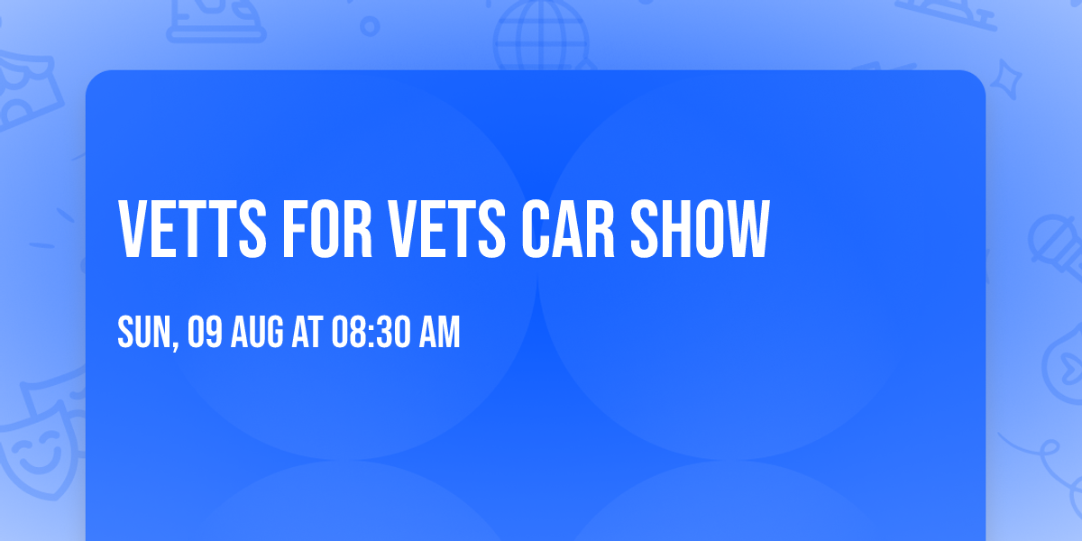 Vetts for Vets Car Show