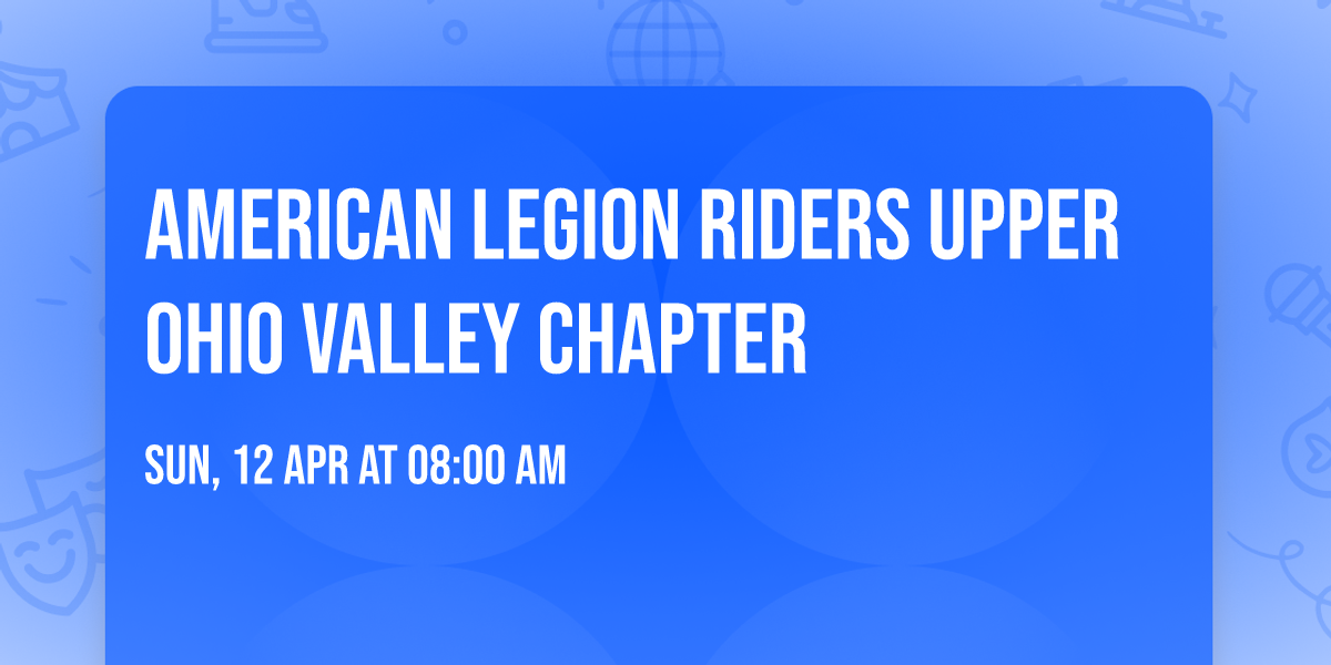 American Legion Riders Upper Ohio Valley Chapter