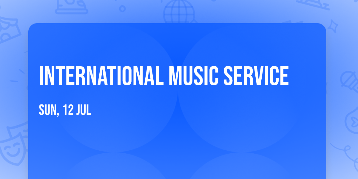 International Music Service \ud83c\udfb5