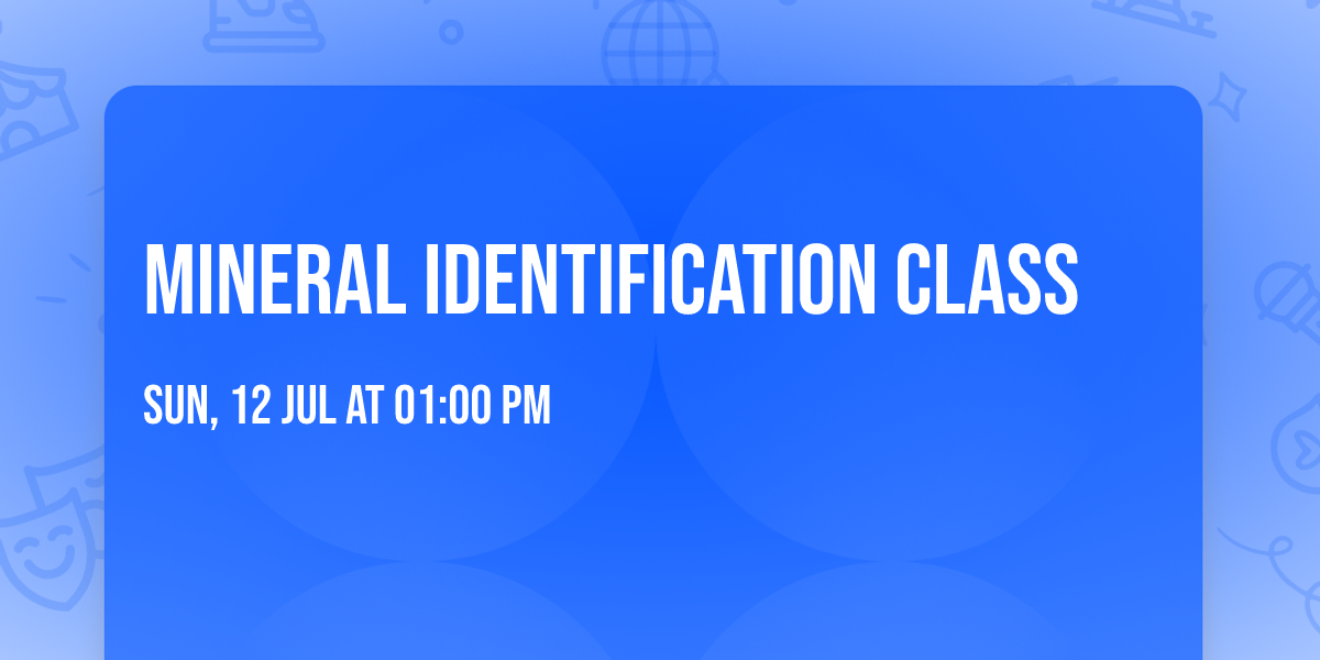 Mineral Identification Class