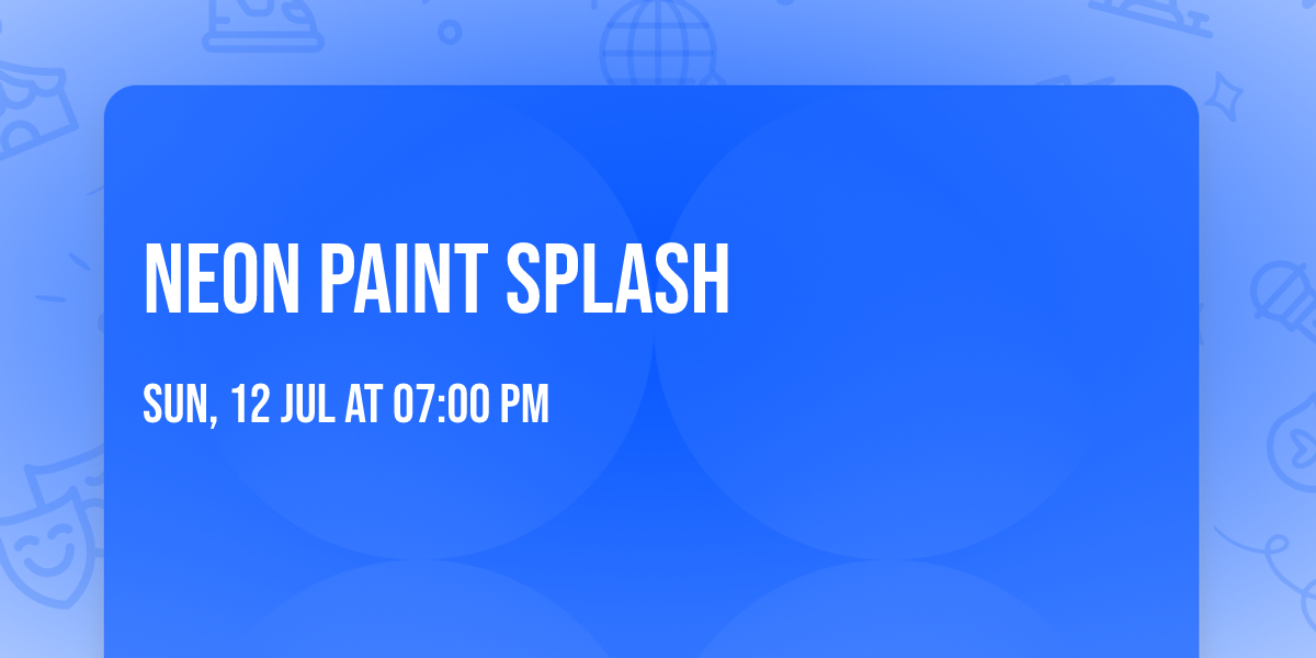 Neon Paint Splash