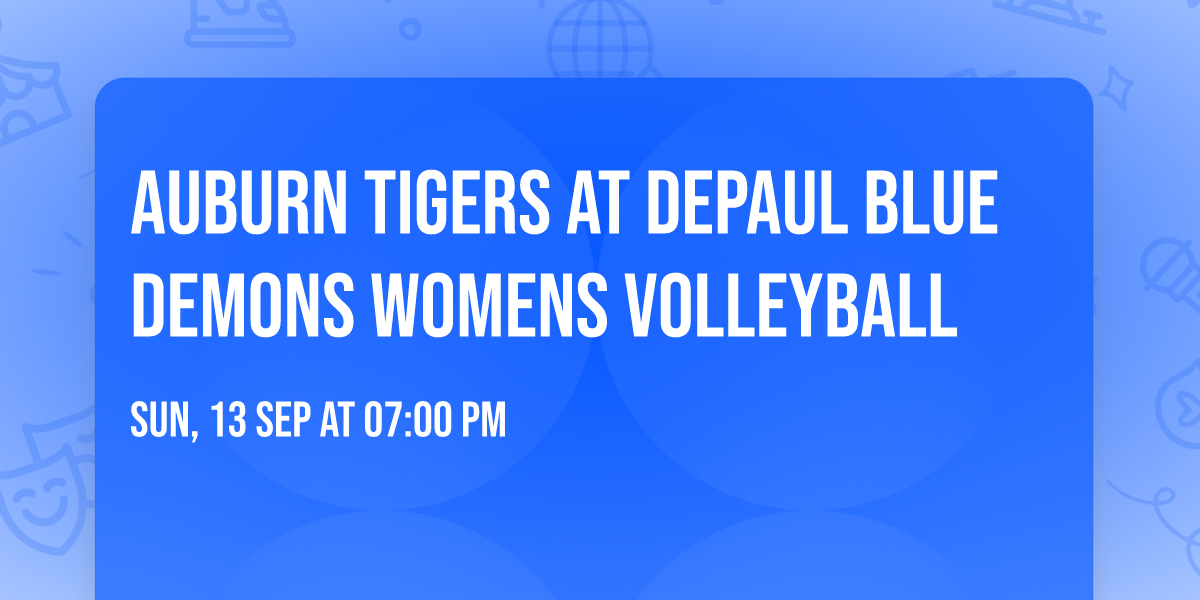 Auburn Tigers at DePaul Blue Demons Womens Volleyball
