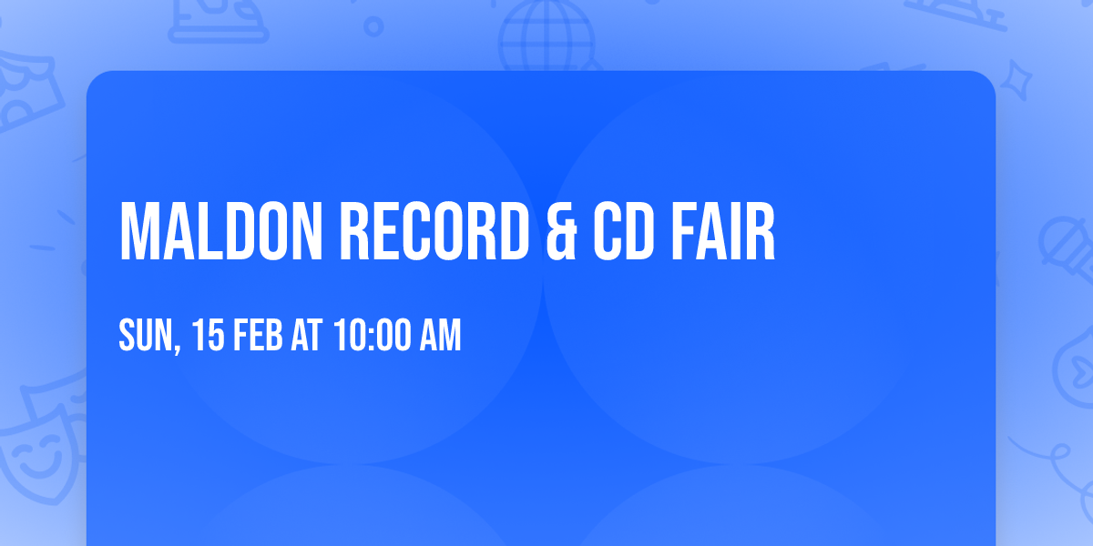 Maldon Record & CD Fair