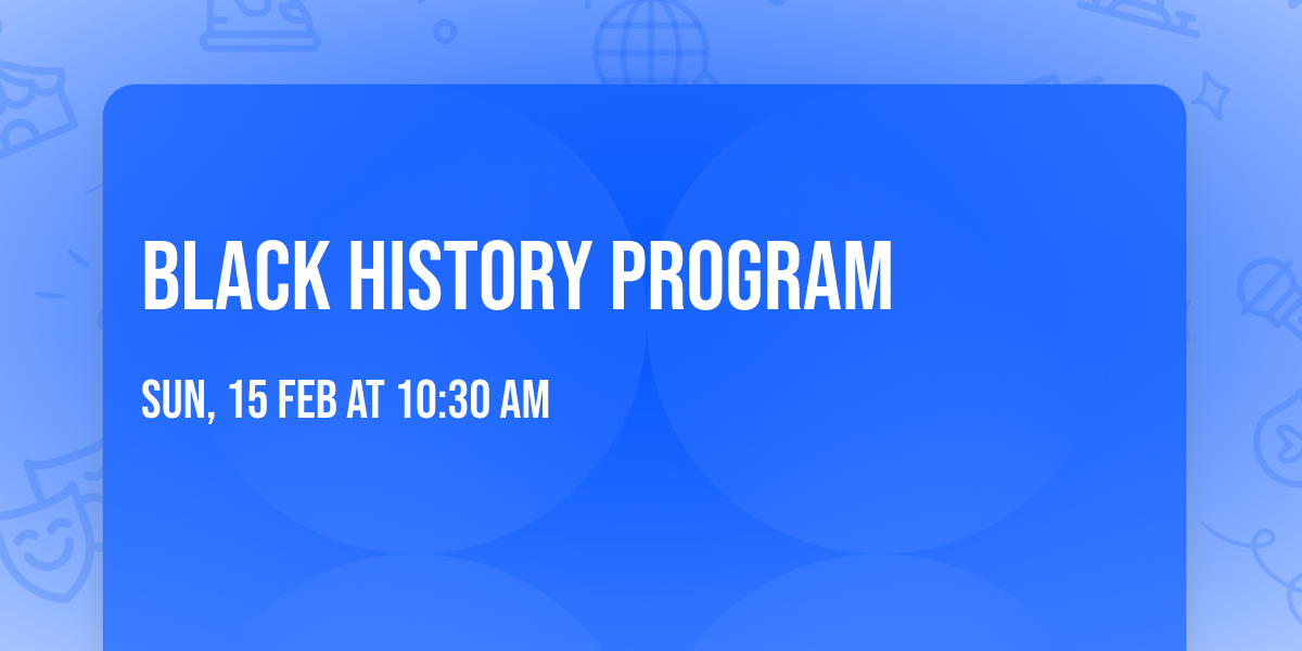 Black History Program