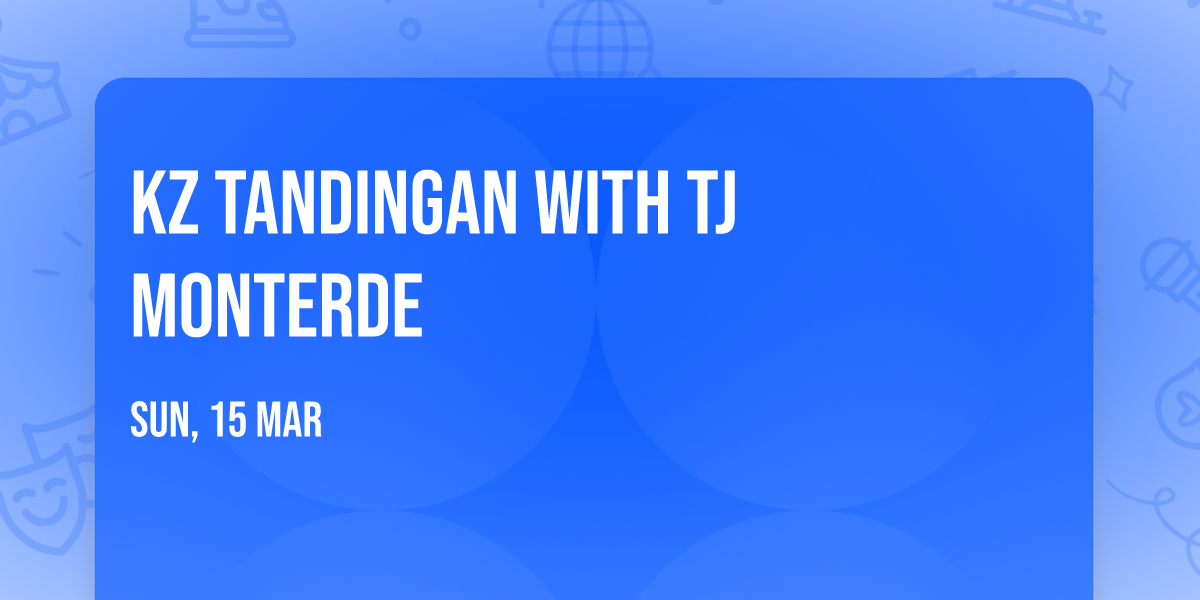 KZ Tandingan with TJ Monterde