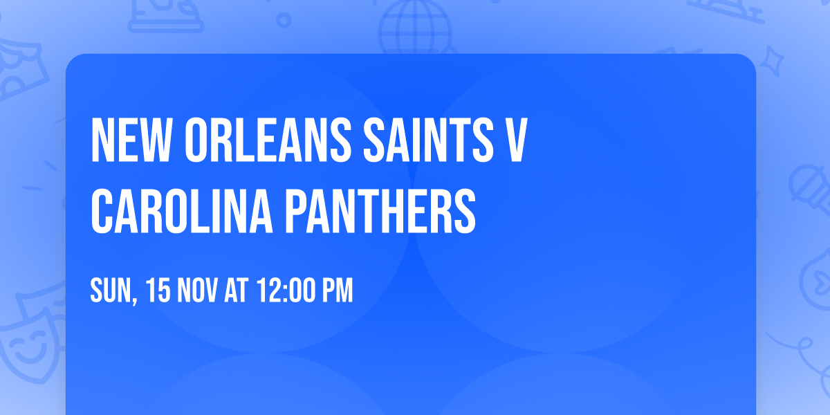 New Orleans Saints v Carolina Panthers