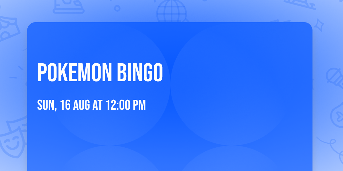 Pokemon Bingo