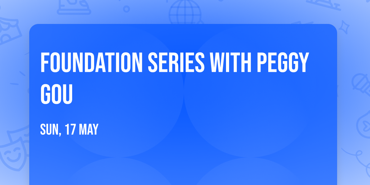 Foundation Series with Peggy Gou