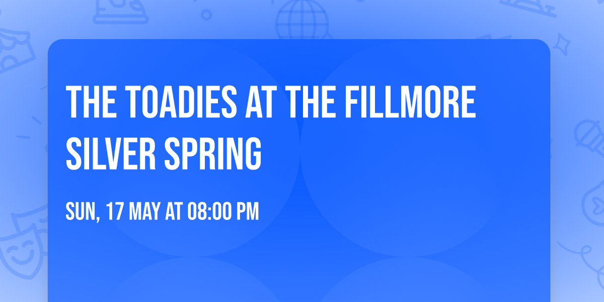 The Toadies at The Fillmore Silver Spring