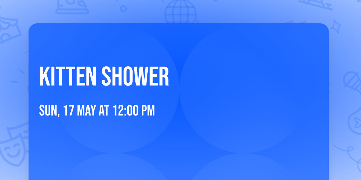 Kitten Shower