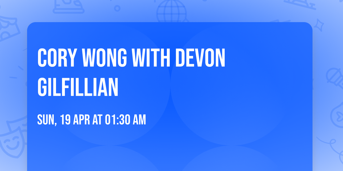 Cory Wong with Devon Gilfillian