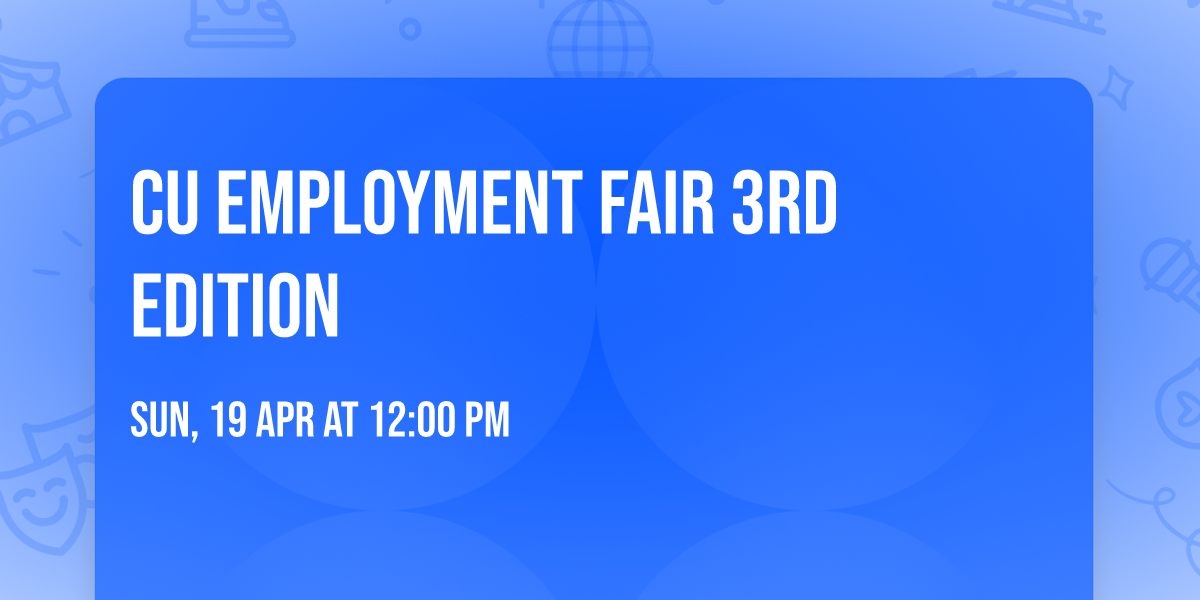 CU Employment Fair 3rd Edition