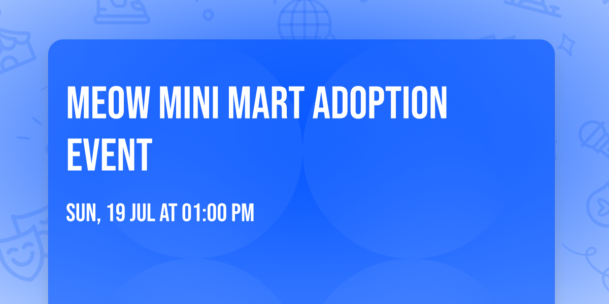 Meow Mini Mart Adoption Event