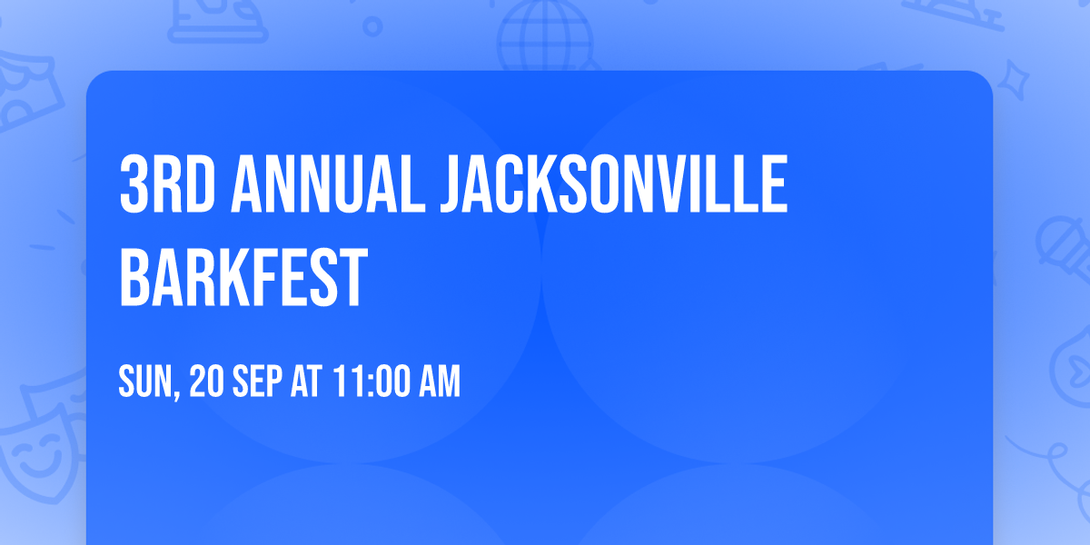 3rd Annual Jacksonville Barkfest