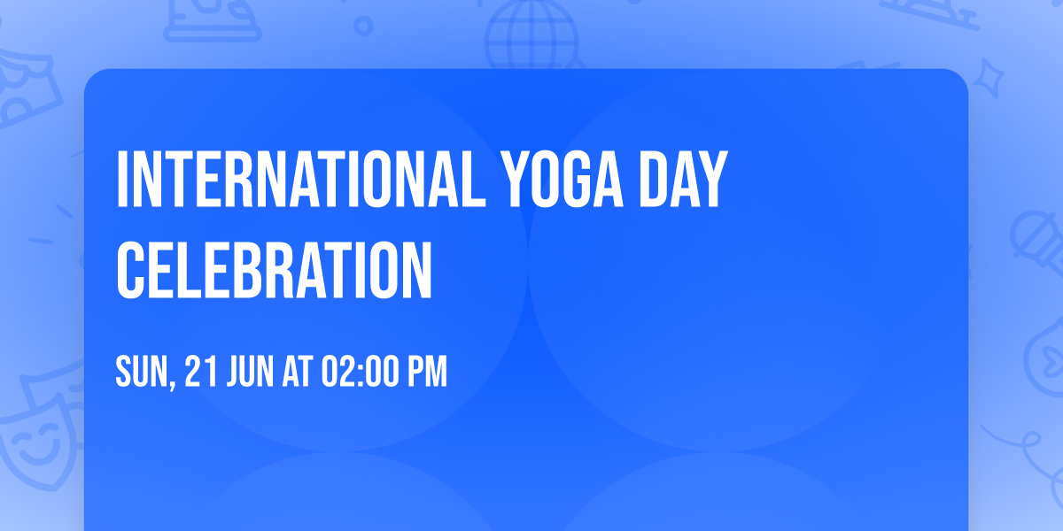 International Yoga Day  celebration 