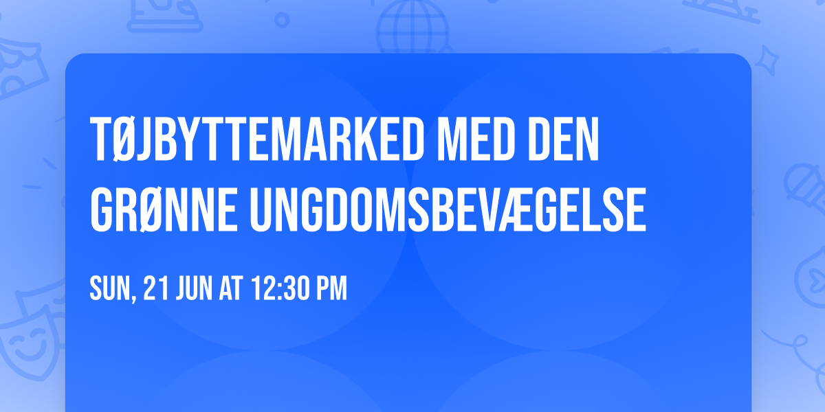 T\u00f8jbyttemarked med Den Gr\u00f8nne Ungdomsbev\u00e6gelse