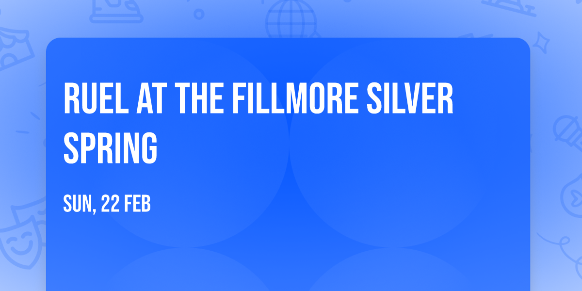 Ruel at The Fillmore Silver Spring