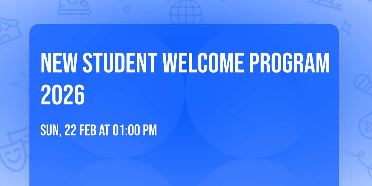 New Student Welcome Program 2026