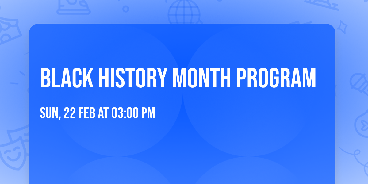 Black History Month Program