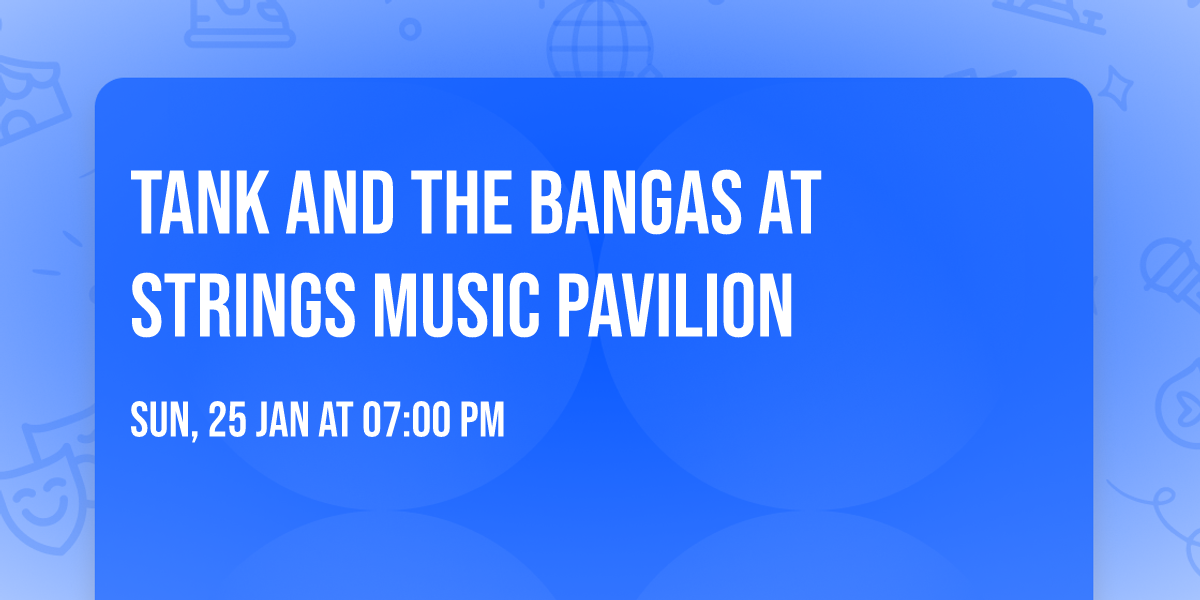 Tank and The Bangas at Strings Music Pavilion