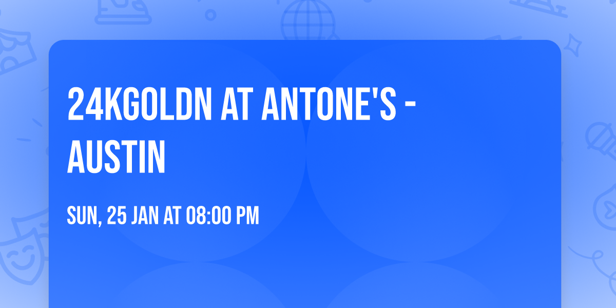 24KGoldn at Antone's - Austin