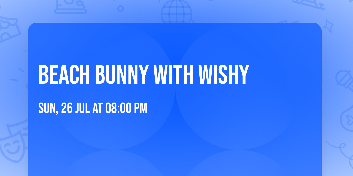 Beach Bunny with Wishy