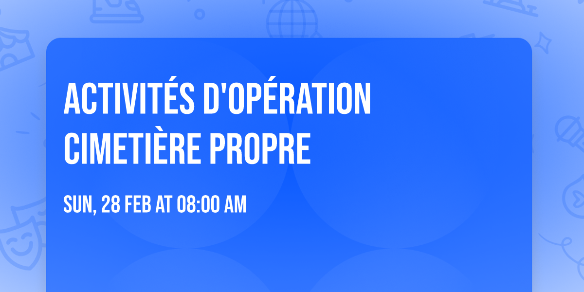 Activités d'opération cimetière propre — Locodjo, Abidjan, Cote D'Ivoire