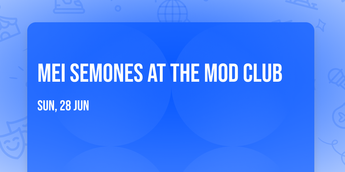 Mei Semones at The Mod Club