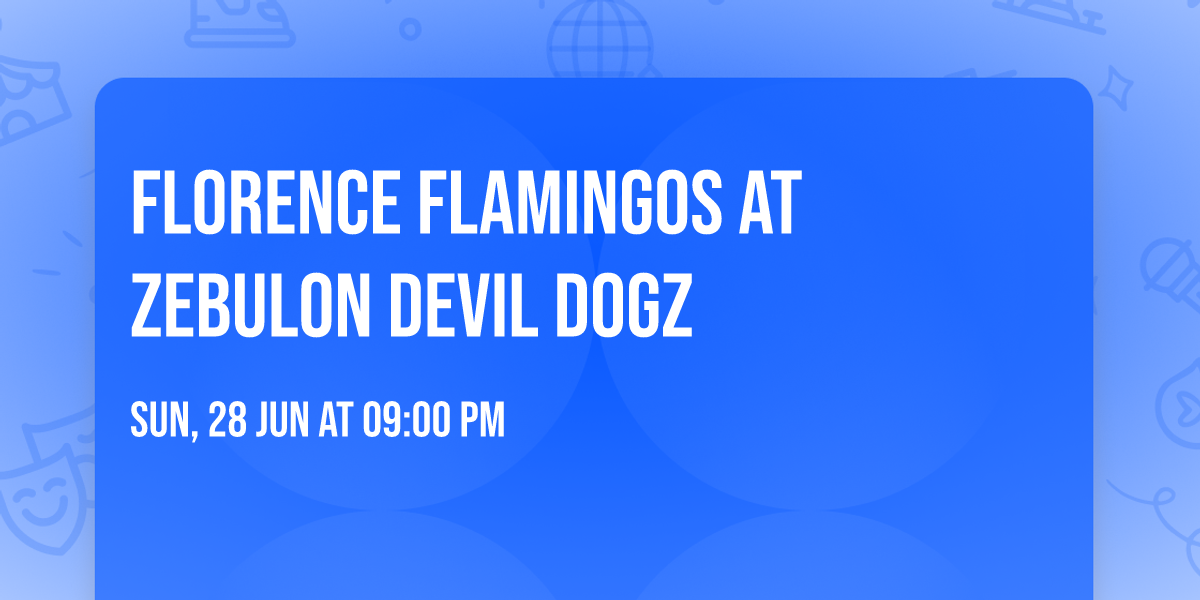 Florence Flamingos at Zebulon Devil Dogz