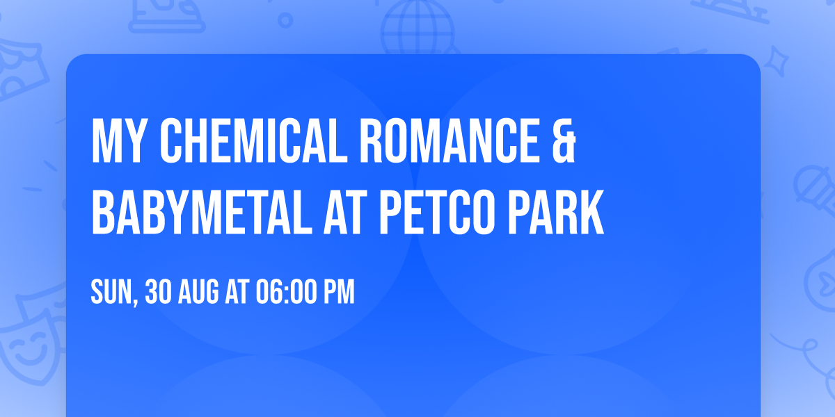 My Chemical Romance & Babymetal at Petco Park