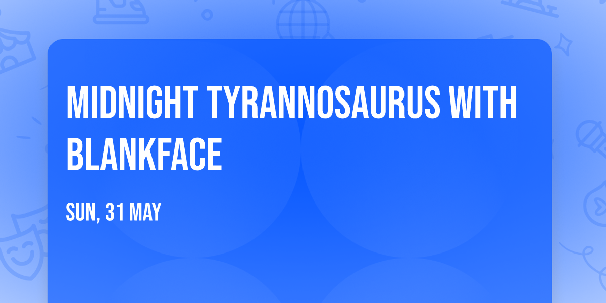 Midnight Tyrannosaurus with Blankface