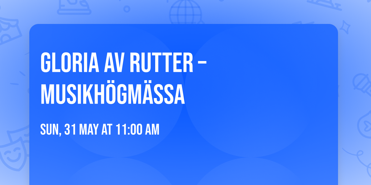 Gloria av Rutter \u2013 Musikh\u00f6gm\u00e4ssa