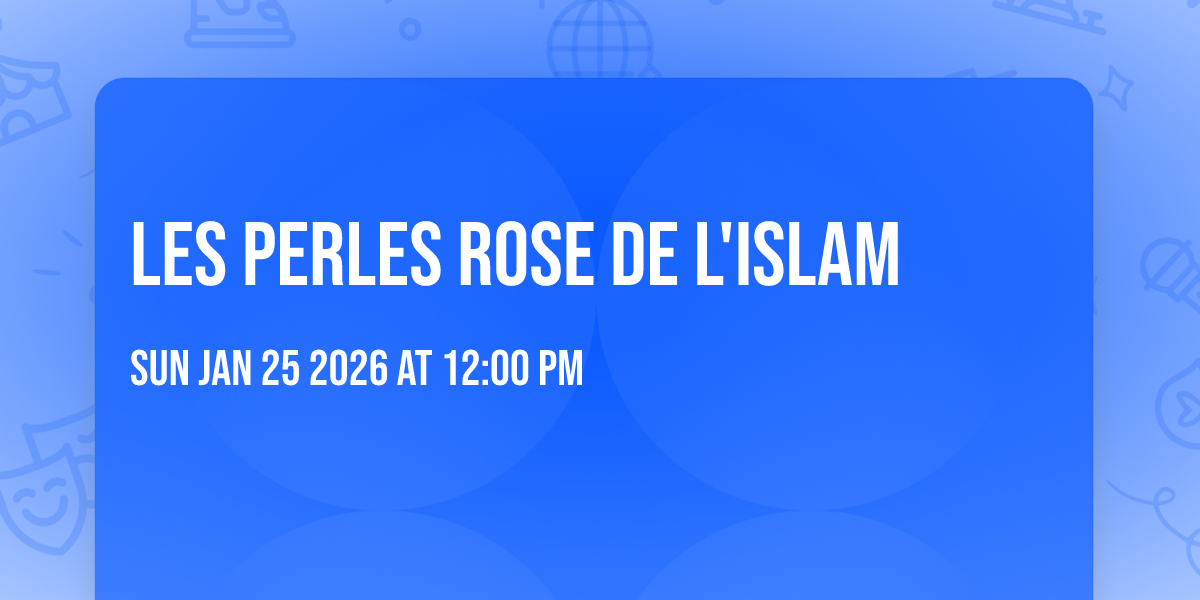 les perles rose de l'islam 
