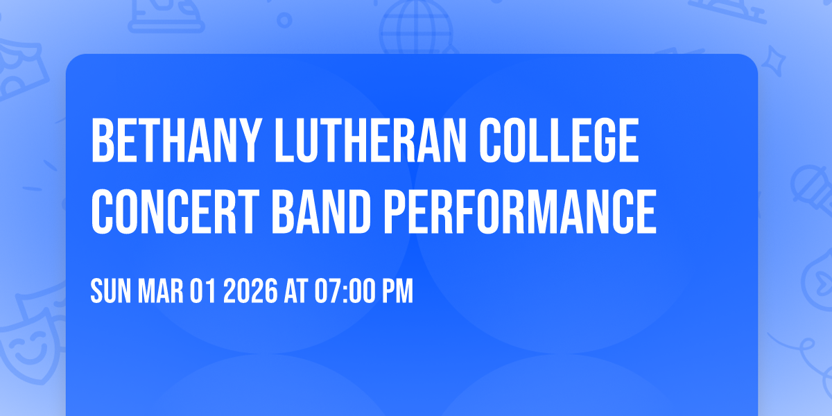 Bethany Lutheran College Concert Band Performance