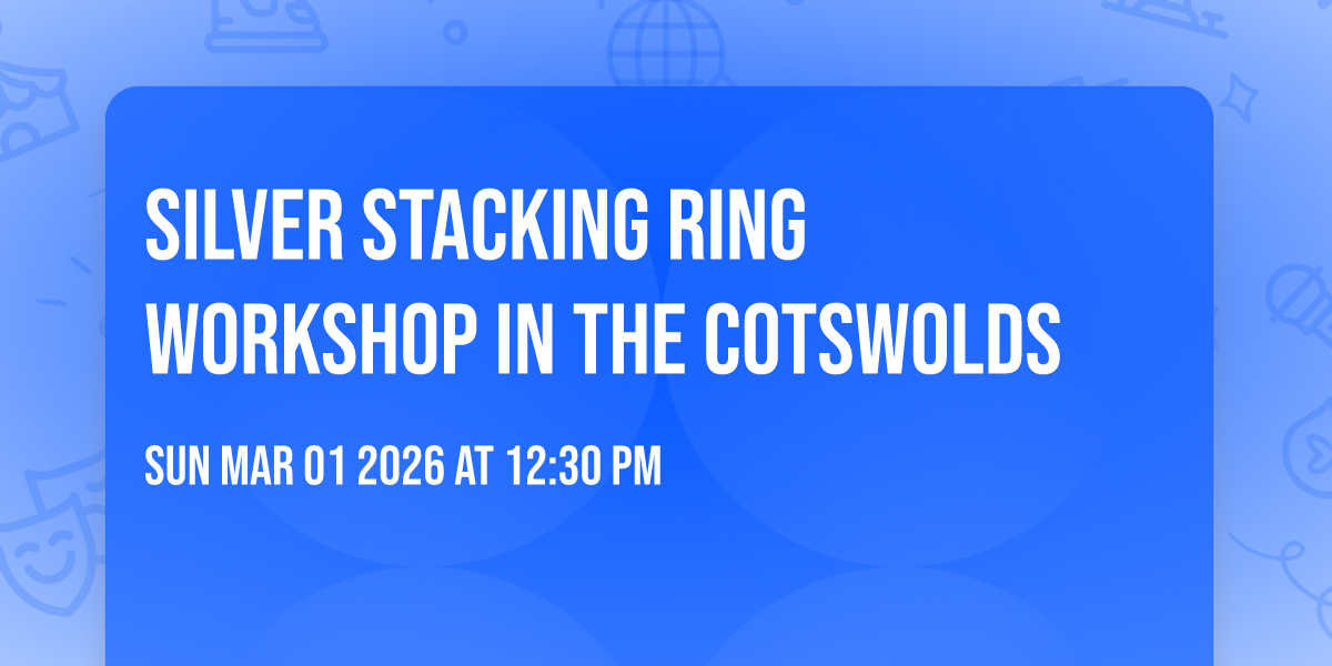 Silver Stacking Ring Workshop in the Cotswolds 