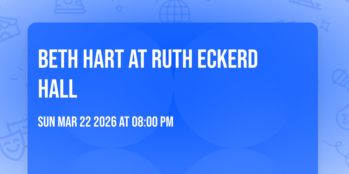 Beth Hart at Ruth Eckerd Hall