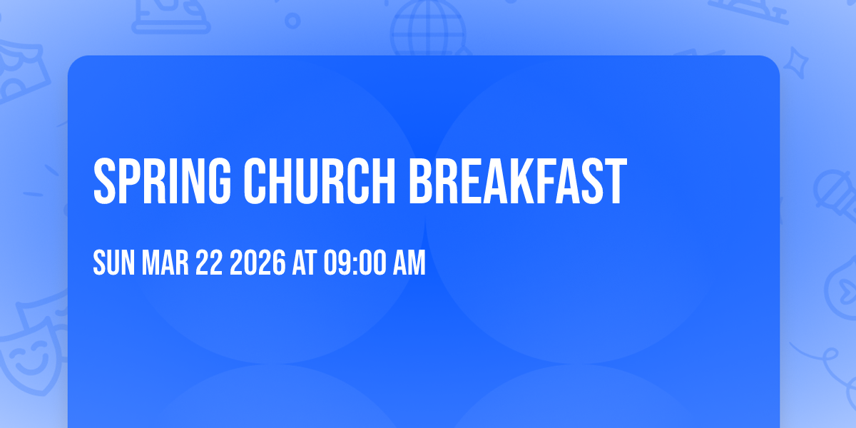 Spring Church Breakfast 