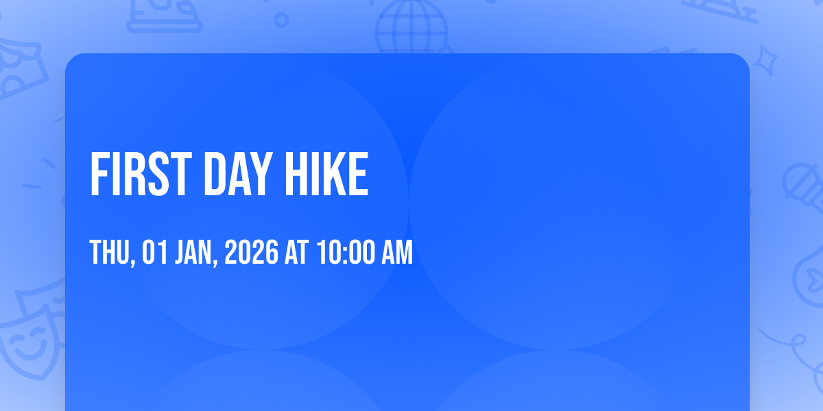 First Day Hike