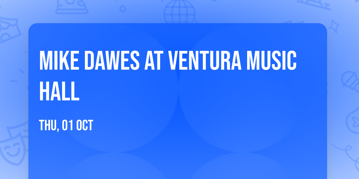 Mike Dawes at Ventura Music Hall