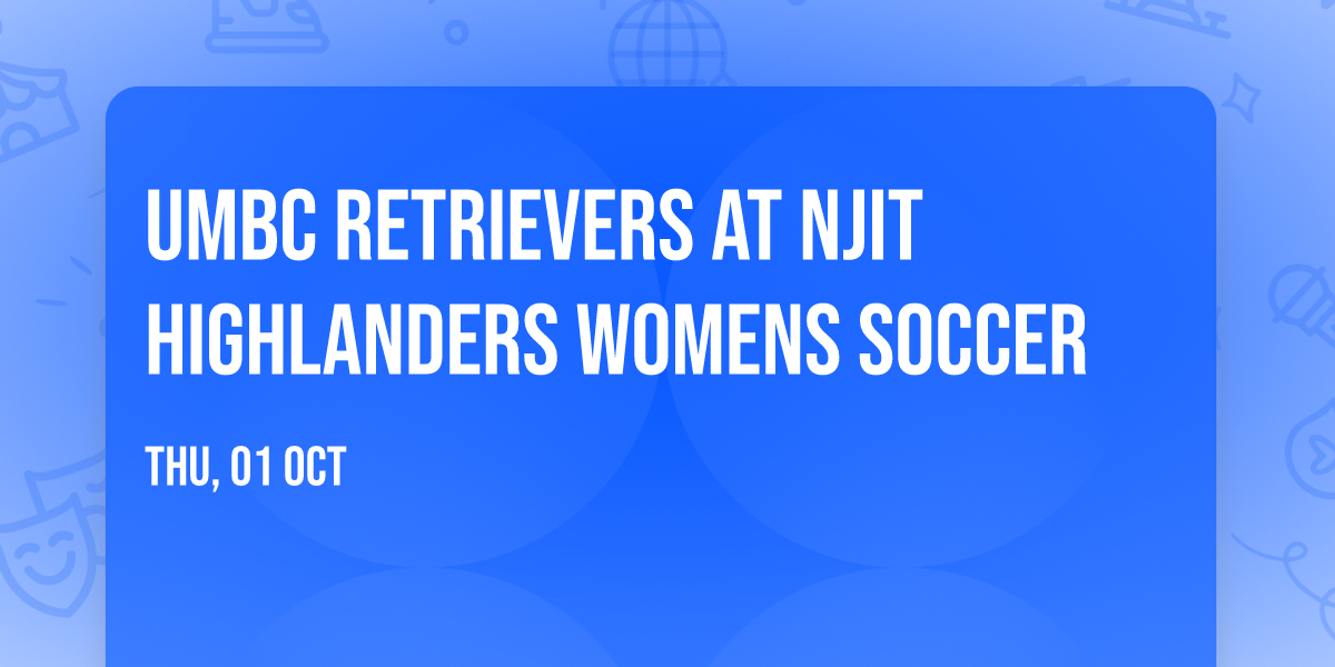 UMBC Retrievers at NJIT Highlanders Womens Soccer