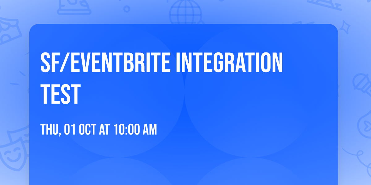 SF\/Eventbrite Integration Test