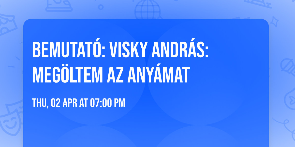 BEMUTAT\u00d3: VISKY ANDR\u00c1S: MEG\u00d6LTEM AZ ANY\u00c1MAT