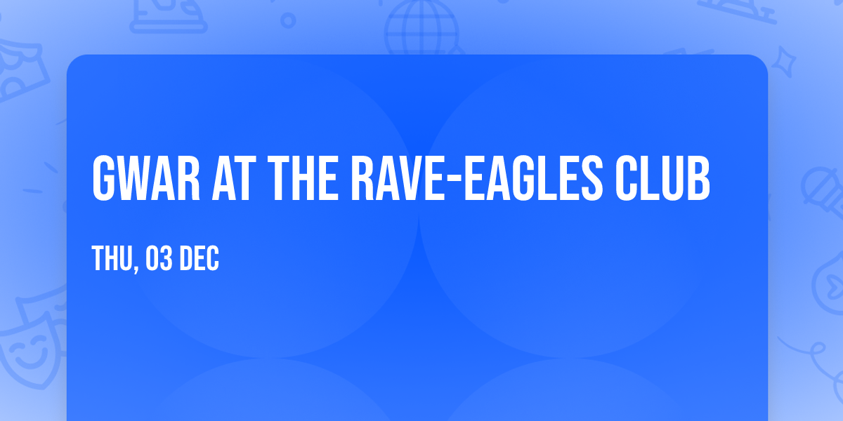 Gwar at The Rave-Eagles Club