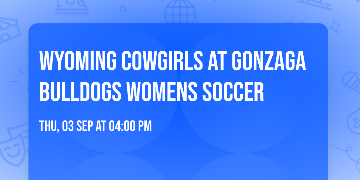 Wyoming Cowgirls at Gonzaga Bulldogs Womens Soccer