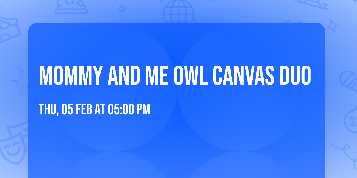 Mommy and Me Owl Canvas Duo