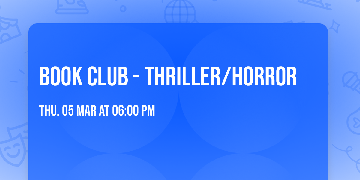 Book Club - Thriller\/Horror