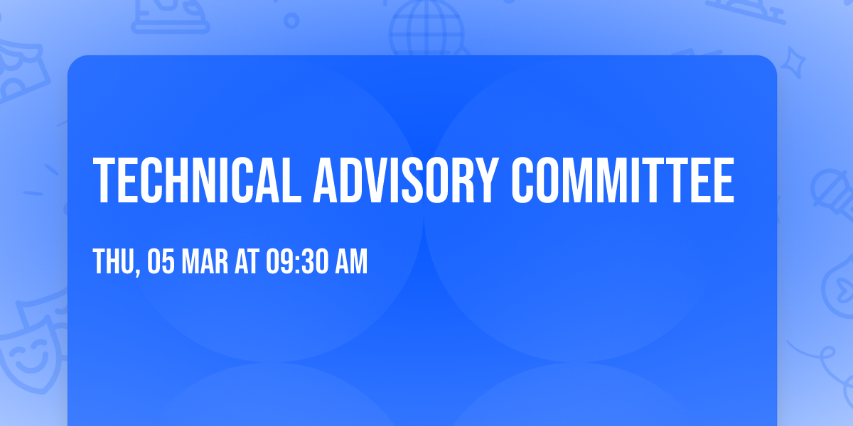 Technical Advisory Committee