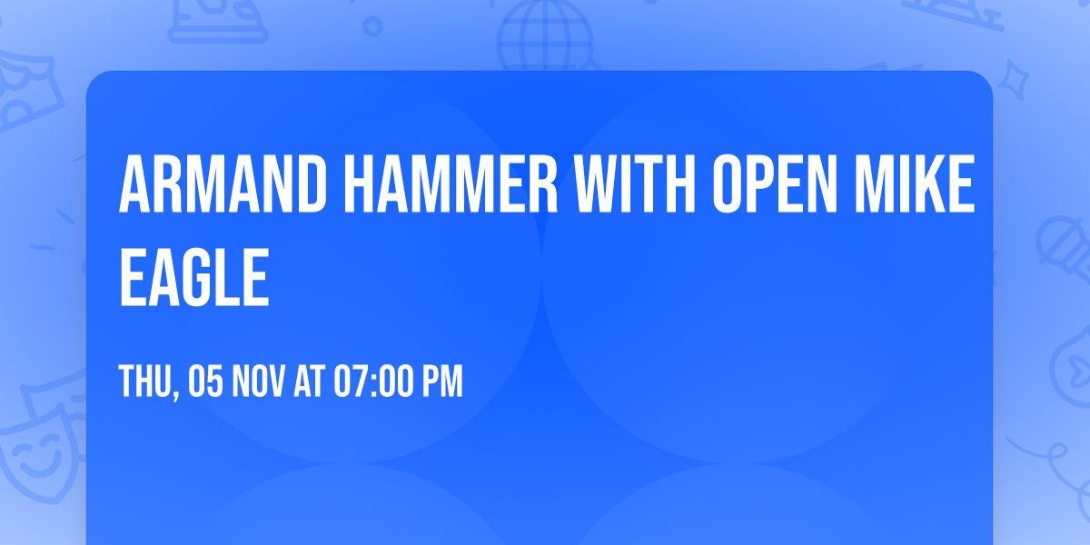 Armand Hammer with Open Mike Eagle